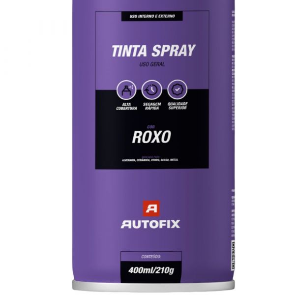 Tinta Spray Roxo 400ml Autofix