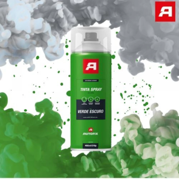 Tinta Spray Uso Geral Verde Escuro 400ml Autofix 