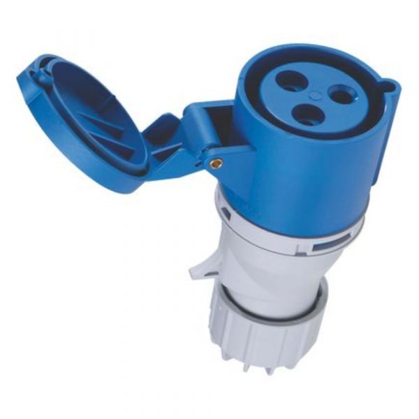 Tomada de Acoplamento Industrial 32A 2P+T 220/250V 6H VCA Tramontina 