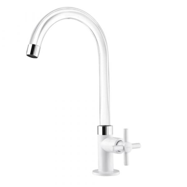 Torneira de Mesa com Bica Móvel Fienza Cristal para Cozinha Viqua 