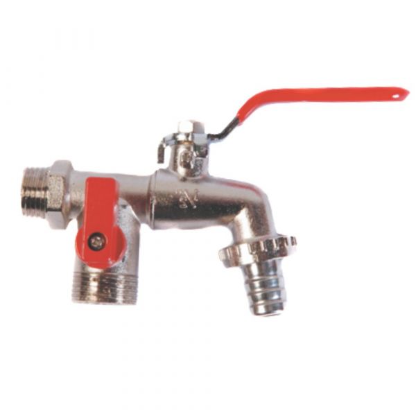 Torneira Esfera Máquina e Tanque 2 Saídas Bico 1/2 Pol. X 3/4 Pol. Lotus