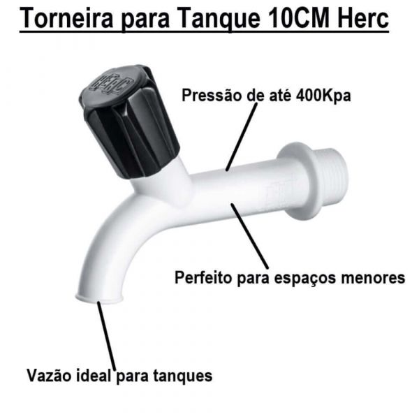 Torneira para Tanque 15CM Herc