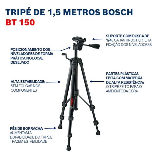 Tripé Bosch BT 150