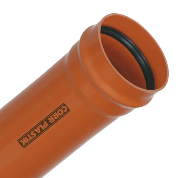 6 Metros de Tubo Coletor Esgoto JEI DN350 Corr Plastik