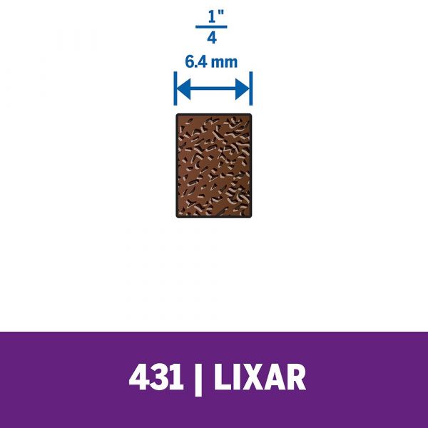 Tubo de Lixa 6,4mm de Grão Grosso Modelo 431 Dremel