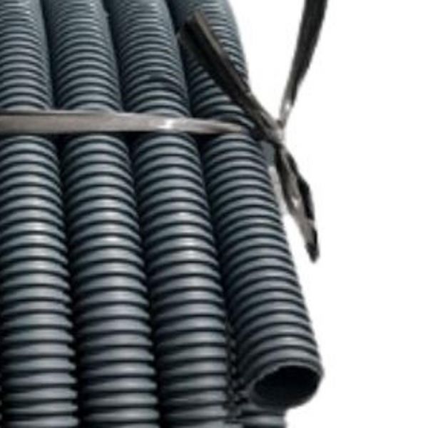 1 Metro de Tubo Pead para Drenagem Kanadren SW DN160 Cinza Kanaflex