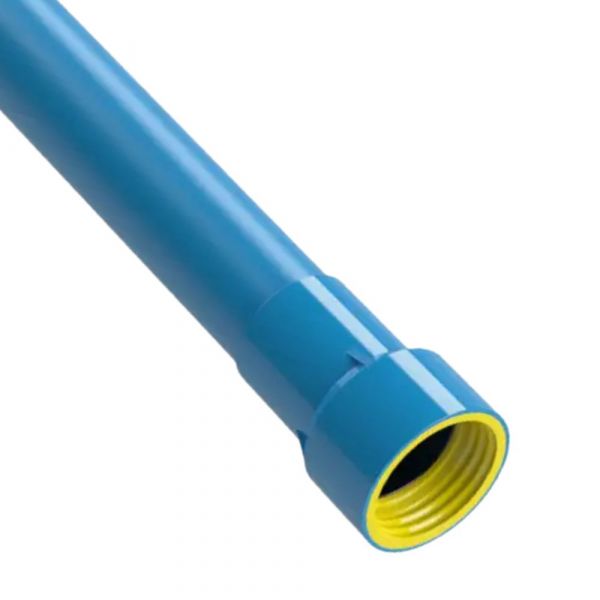 6 Metros Tubo PVC Irrigação Engate Roscável DN50 / DE50,5 PN60 Sem Anel Asperbras 