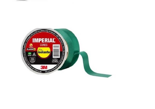 Fita Isolante Imperial Slim Verde 18mmx20m 3M