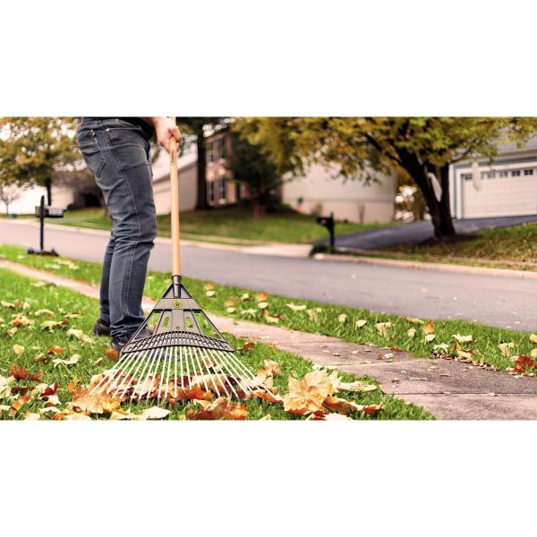 Vassoura Mista Com 22 Dentes e Cabo de Madeira 120 cm Tramontina