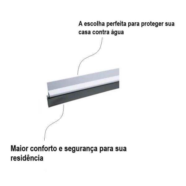 Vedante Para Porta Blindex 80cm Completa