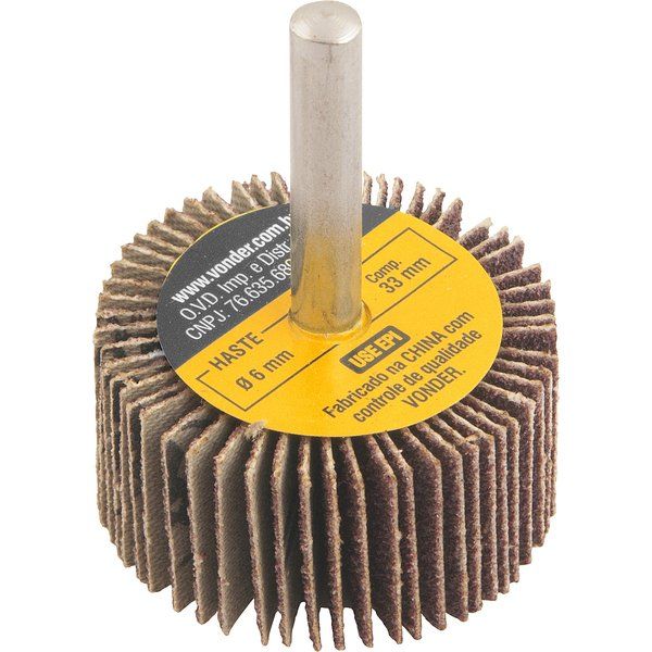 Roda De Lixa 40 X 20mm com Haste G.80- Vonder