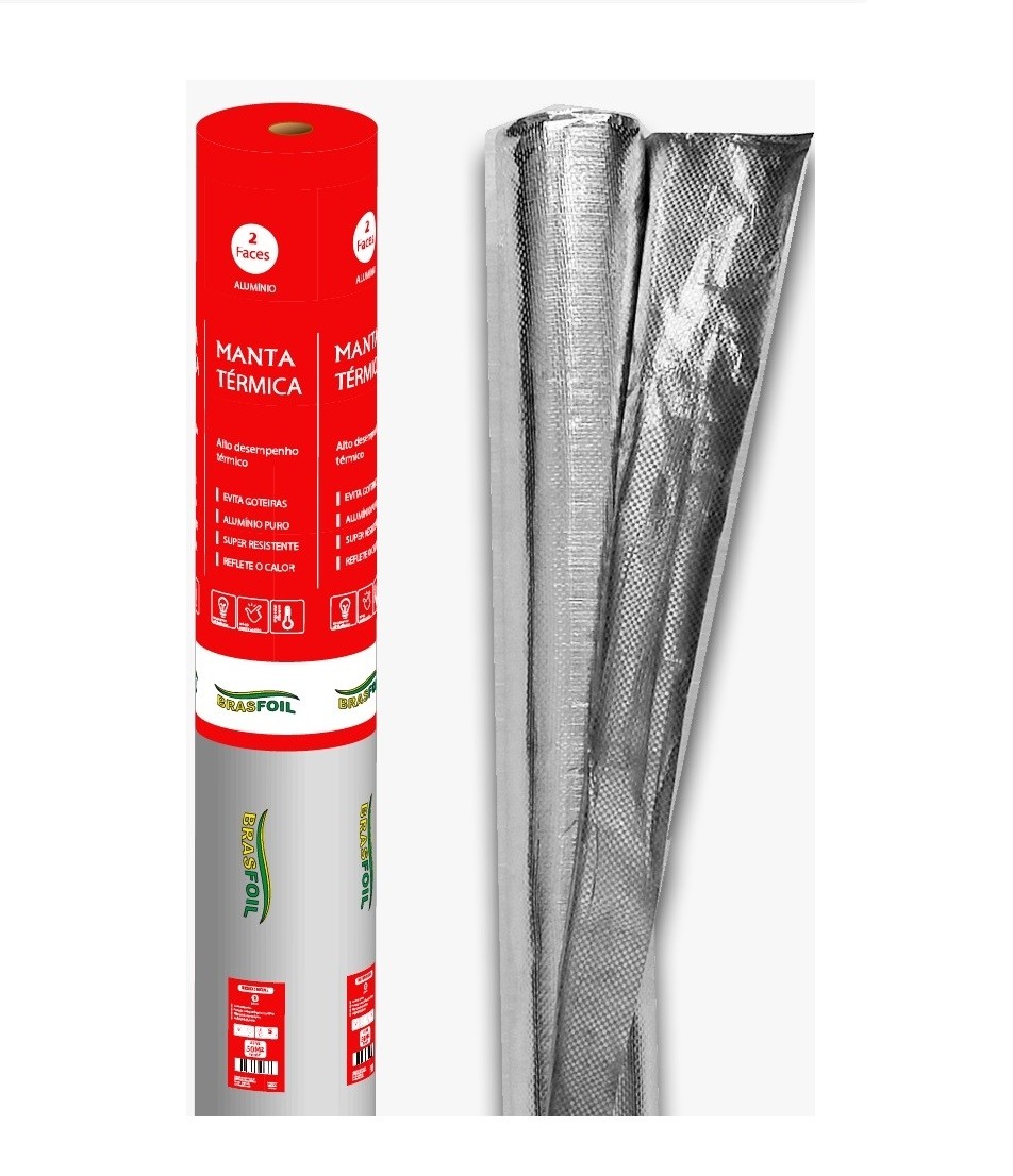 Manta Térmica 2 Faces 1,20X20,83 25m2 Brasfoil